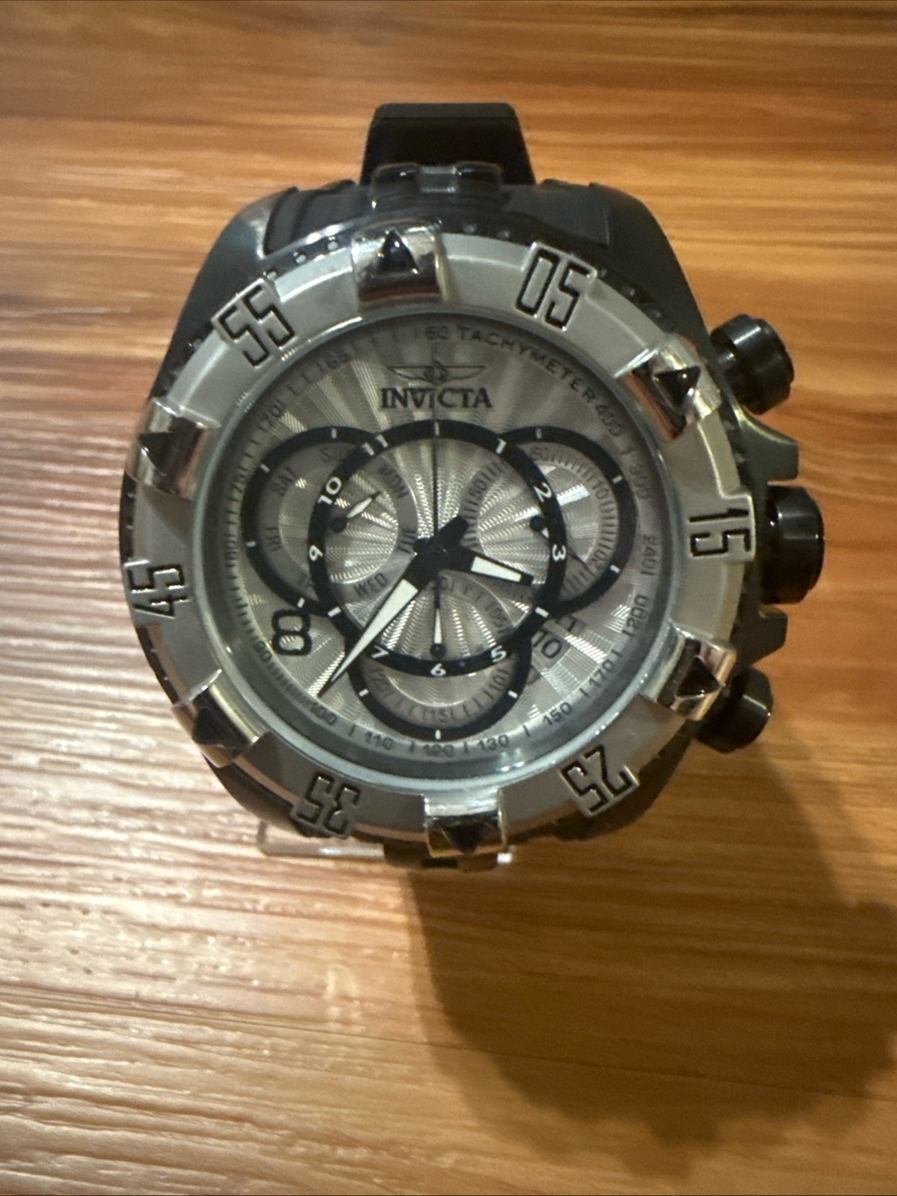Invicta 24278 Excursion Mens 52mm Day Date Watch Quartz Chrono New Battery